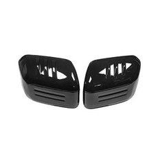 자동차 백미러 장식 보호 커버 외관 수정 부품, 1개, 1. Glossy black