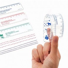 유연한 학습용 자 필기구 고무자 사무용품, 빨간머리앤