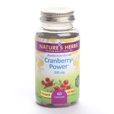 NATURE'S HERBS 蔓越莓膠囊 300mg, 60顆, 1罐