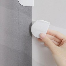 커튼 흡착 고정 클립 5개 창문 블라인드 탈부착 고리 벽 밀착, 커텐고정5개 01219WT
