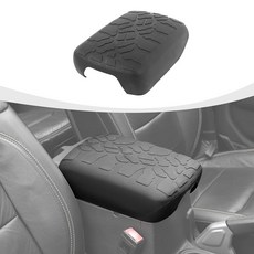 RAZPOY JL 센터 콘솔 커버 ABS 팔걸이 박스 프로텍터 패드 지프 랭글러 JL 및 글래디에이터 JT 2018-2025와 호환 블랙, RAZPOY JL 센터 콘솔 커버, ABS 팔걸이 박스