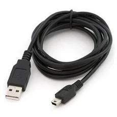 미니 USB 2.0 케이블 5Pin 빠른 데이터 충전기 MP3 플레이어 자동차 DVR GPS 디지털 카메라 스마트 TV, 01 0.8미터, 01 검정색
