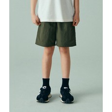 MUSINSA STANDARD KIDS 나일론 밴딩 쇼츠 [올리브 그린] 418490