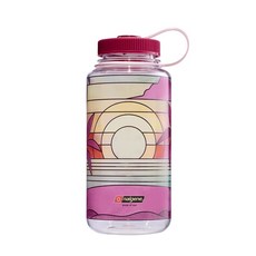Nalgene Sustain 運動水壺 寬口瓶 濾網設計, 日落, 1個, 1000ml