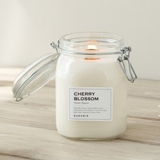 타닥 타닥 나무심지 대용량 소이 캔들, 1개, 1000ml, 17. 체리블러썸