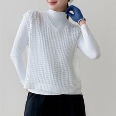 그물 메쉬 여름 망사 빅사이즈 골프조끼 태이