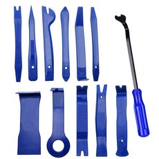 GOOACC 49 19 보관 클립 장식 실내 및 제거제 패널 나일론 제거 세트 플라이어 트림 자동차 휴대용 가방이있는 도구, 14 블루 12종세트(투명팩) 하드 POM소재