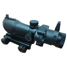 【翔準】4倍海螺紅/綠光真光杵 小海螺真光纖全金屬望遠鏡 生存遊戲單筒望遠鏡, 沒有光纖-吃電池的, 紅色, 1個