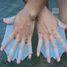 애나허니 수영 훈련 물놀이용 실리콘 개구리 장갑 L 오리발스타일