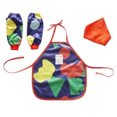 Soabe 流行花嬰兒和防水圍裙套件-2彩色