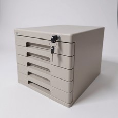 그린트리 사무실 5단 잠금장치 서류 정리함, 베이지