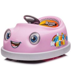 MONI 아기범퍼카 키즈 범퍼카 실내 어린이 아기, 1개, 핑크+리모컨 타이머