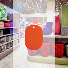 구구상점 칼라 멀티 플레이트 1P 모텔호실 신발장번호 사물함열쇠, 빨강