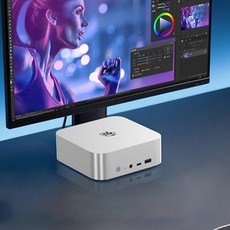Beelink SER10 MAX 미니PC AMD라이젠AI9 HX 470 12핵 4코어 AI PC 비링크, SER10MAX(AI9 HX 470), Free DOS, 1TB, 64GB, 그레이