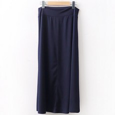 빅사이즈 쿨 롱 스커트 스판 데일리 시원한 아이스 베이직 치마 A라인 홈웨어