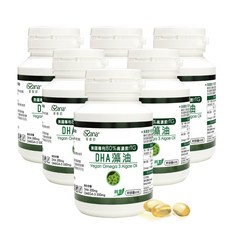 【iSSana 愛善那】美國專利80% DHA藻油素食軟膠囊, 6個, 60顆