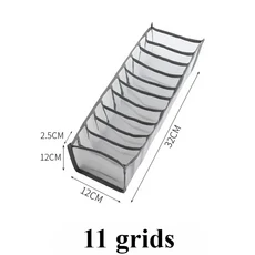 1pc 옷장 주최자 보관 상자 접이식 속옷 분배기 서랍 양말 의류, 01 1pc, 1개, 01 11 grids