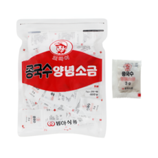 범아 콩국수소금 200p, 5개, 600g