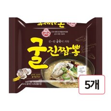 오뚜기 굴진짬뽕 라면 130g, 5개