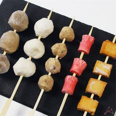 미쁨담아 오뎅꼬치 대나무손잡이꼬지10cm, 대