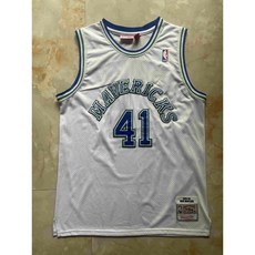 NBA 댈러스 매버릭스 41번 더크 베르너 노비츠키 유니폼 농구 상의