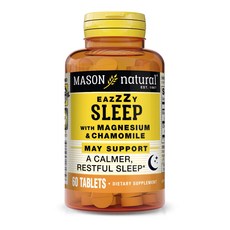Mason Naturals Easy Sleep鎂與洋甘菊錠, 60入, 1個, 60顆