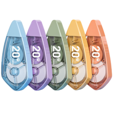 업그레이드 대용량 미니 수정 테이프 20M*5MM, 5개 (총) 100M