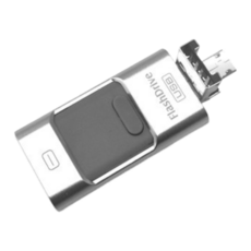 2TB 4合1 隨身碟 蘋果/安卓/電腦 OTG 隨身碟 USB3.0 高速隨身碟, 四合一銀色2T, 1個