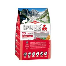iPURE 猋 貓飼料 挑嘴成貓 化毛配方 無穀貓糧 全齡貓 幼母貓 鮭魚雞肉口味 7Kg-18Kg, 1個, 猋30挑嘴成貓泌尿化毛, 18kg, no this value
