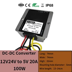 LY-KREE DC 12 V 24V 36V 5 10A 30A 스텝 다운 컨버터 자동차 LED 전력 공급 장치, 02 8-40V to 5V 20A