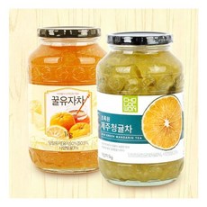 을마시다 꿀유자차1kg플러스꿀청귤차1kg, 상세 설명 참조, 상세 설명 참조, 1개