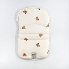 寶寶餐椅墊 數字印花透氣舒適椅墊 嬰兒推車汽車座椅通用, 小熊