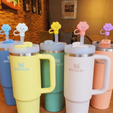 5p세트 스탠리 텀블러 호환 빨대 마개 10mm, 1세트, D구름