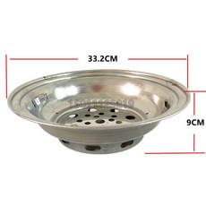 무쇠 불판 세트 구이팬 미니화로 캠핑용 주물팬 고기판, 33.2cm 스테인리스 스틸 숯, 1개, 1cm