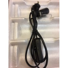 實木底座帝王紅燈飾 (寬18高25cm) 附電線燈泡, 1個, 搭配一般開關電線