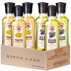 해표 카놀라유250ml 3개+해표 포도씨유250ml 3개, 1세트, 250ml