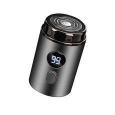 德國小鋼炮鬍鬚刀 刮鬍刀 電動剃鬚刀 mini 剃鬚刀 刮胡機 除毛 迷你剃鬚刀 電鬍刀 電動刮鬍機全身水洗, 星空灰+充電線+可水洗+超長續航 現貨, 經典風