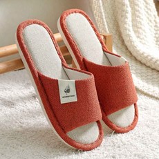 북유럽스타일 깔끔한 디자인 프리미엄 실내화, 1개, 딥오렌지(여성용)