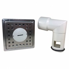 蝴蝶衛浴 阿木師 台製二用排水 1.5英吋/2英吋 10*10CM 防蟲防臭 洗衣機 地板排水, 1個, 【D排10】2" (有擋片可防臭), 阿木兩用-2/(有擋片可防臭