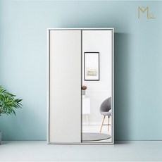 슈네 1100 댐퍼 키큰 전신거울 슬라이딩옷장 옷장 거울옷장 장롱 장농, 메이플
