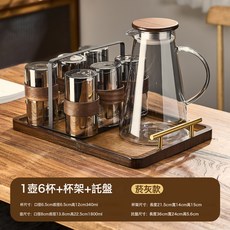 耐高溫玻璃冷水壺套裝 居家客廳泡茶具, 1個