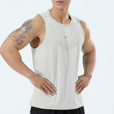 全方位勁涼衣 吸濕透氣排汗柔軟舒適高彈性時尚圓領貼身運動健身跑步涼感衣 男士背心 台灣發貨