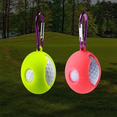 깨들 실리콘 골프공 케이스 골프파우치백, 레드