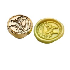 초대장 봉인 스탬프 도장 문양 황동 2.5cm 1개 A, No.5