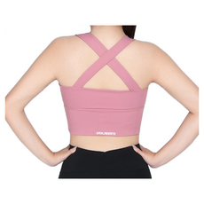 大尺碼運動內衣 加大 5XL 中高強度 可拆式胸墊 前拉鍊 寬肩帶 交叉美背