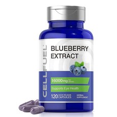 Max 배합 블루 베리 55배 농축 추출물 16000mg / 2정 / 생환산 120정 60일분수 납력 좋음 안토시아닌 캡슐 미츠로무 첨이 CELLFUEL from NY., 1개, 1g