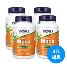 나우푸드 로우 마카 남성갱년기 호르몬 750mg 90정 4개