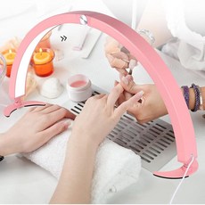 미국출고 평점4.5+ 226675 Mmucco 네일 데스크용 73.7cm(29인치) 반달 조명 책상용 40W 램프 와이어 컨트롤러 및 리모컨이 있는 LED 테크 손톱 타투, 미국출고 평점4.5+ 226675 Mmucco 네일 데