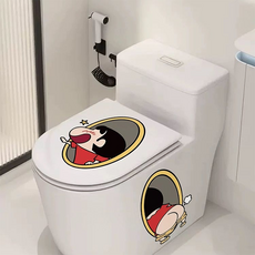 래미리아 짱구 화장실 욕실 변기 방수 스티커, 짱구 욕실 스티커