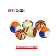 星星文具 SUCESS 成功 3吋 5吋 兒童 軟式 軟球 造型球 玩具 通過兒童安全檢驗, 1個, 5吋-4115, Multi-color